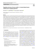Population structure of Laurus nobilis L. in Central Italian forests: evidence for its ongoing expansion