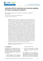 Interactive GUI for enhancing user awareness applying IoT-sensors and physics-assisted AI