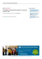 The effects of gravitational potential on chemical reaction rates