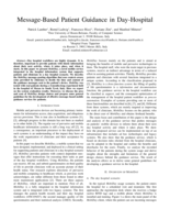 Message-Based Patient Guidance in Day-Hospital