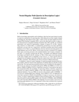 Nested Regular Path Queries in Description Logics (Extended Abstract)
