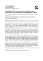 Integrated use of stable isotopes and electrical conductivity for the analysis of water sources to runoff in a glacierized alpine catchment
