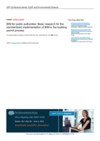 BIM for public authorities: Basic research for the standardized implementation of BIM in the building permit process