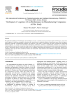 The Impact of Logistics 4.0 on Performance in Manufacturing Companies: A Pilot Study