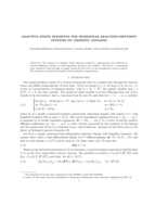 Adaptive Finite Elements for Semilinear Reaction-Diffusion Systems on Growing Domains