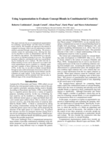 Using Argumentation to Evaluate Concept Blends in Combinatorial Creativity