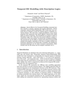 Temporal ER modeling with description logics
