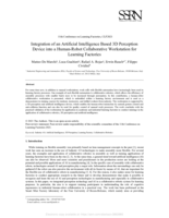 Integration of an Artificial Intelligence Based 3D Perception Device into a Human-Robot Collaborative Workstation for Learning Factories