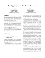 Ontology Support for Web Service Processes