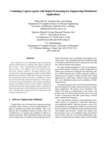 Combining Logical Agents with Rapid Prototyping for Engineering Distributed Applications