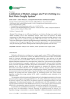 Calibration of Water Leakages and Valve Setting in a  Real Water Supply System