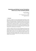 Anomalous gravitational vacuum fluctuations which act as virtual oscillating dipoles