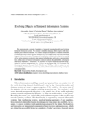 Evolving Objects in Temporal Information Systems