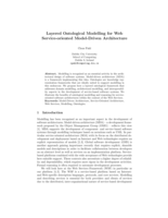 Layered Ontological Modelling for Web Service-oriented Model-Driven Architecture