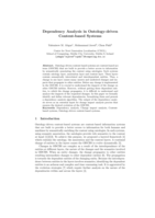 Dependency Analysis in Ontology-driven Content-based Systems