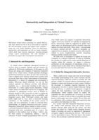 Interactivity and Integration in Virtual Courses