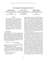 The Complexity of Subsumption in Fuzzy EL