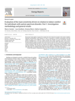 Evaluation of the main sensitivity drivers in relation to indoor comfort for individuals with autism spectrum disorder. Part 1: Investigation methodology and general results