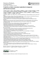 Controls on winter ecosystem respiration in temperate and boreal ecosystems