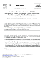 Methodology for leakage isolation using pressure sensitivity and correlation analysis in water distribution systems
