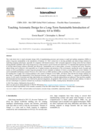 Teaching Axiomatic Design for a Long-Term Sustainable Introduction of Industry 4.0 in SMEs