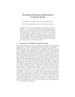 Modelling Functional Requirements in Spatial Design