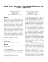 Model Driven Distribution Pattern Design for Dynamic Web Service Compositions
