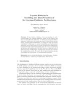 Layered Patterns in Modelling and Transformation of Service-based Software Architectures