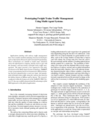 Prototyping Freight Trains Traffic Management Using Multi-Agent Systems