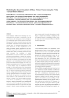 Modelling the sound insulation of mass timber floors using the finite transfer matrix method