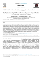 The Application of Digital Worker Assistance Systems to Support Workers with Disabilities in Assembly Processes