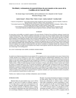 Movilidad y reclutamiento de material leñoso de gran tamaño en dos cauces de la Cordillera de la Costa de Chile
