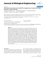 Microbial inactivation and shelf life of apple juice treated with high pressure carbon dioxide