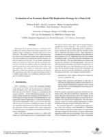 Evaluation of an Economy-Based File Replication Strategy for a Data Grid