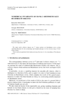 Numerical invariants of rank-2 arithmetically buchsbaum sheaves