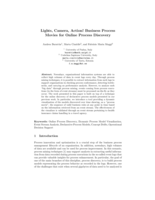 Lights, Camera, Action!: Business Process Movies for Online Process Discovery