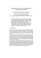 Simulation of Dynamic Grid Replication Strategies in OptorSim