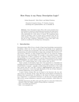How Fuzzy is my Fuzzy Description Logic?