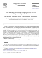 View-based query processing: On the relationship between rewriting, answering and losslessness