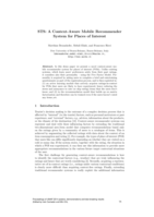 STS: A Context-Aware Mobile Recommender System for Places of Interest