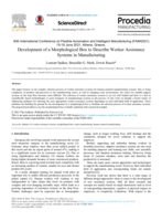 Development of a Morphological Box to Describe Worker Assistance Systems in Manufacturing