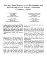 Ontology-based tourism for all recommender and information retrieval system for interactive community displays