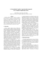 A Tool-mediated Cognitive Apprenticeship Approach  for a Computer Engineering Course 