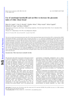 Use of sourdough lactobacilli and oat fibre to decrease the glycemic index of white wheat bread