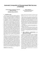 Automatic Composition of Process-based Web Services: a Challenge