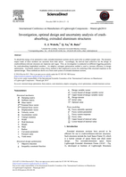 Investigation, optimal design and uncertainty analysis of crash- Absorbing, extruded aluminum structures