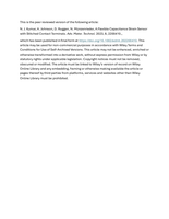 A Flexible Capacitance Strain Sensor with Stitched Contact Terminals