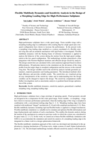 Flexible multibody dynamics and sensitivity analysis in the design of a morphing leading edge for high-performance sailplanes