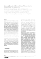 Design and Evaluation of Extreme Moisture Reference Years for Moisture-Related Risk Assessments