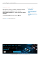 Influence of moisture content, temperature and absorbed solar radiation on the thermal performance of a spruce XLAM wall in the Italian climates